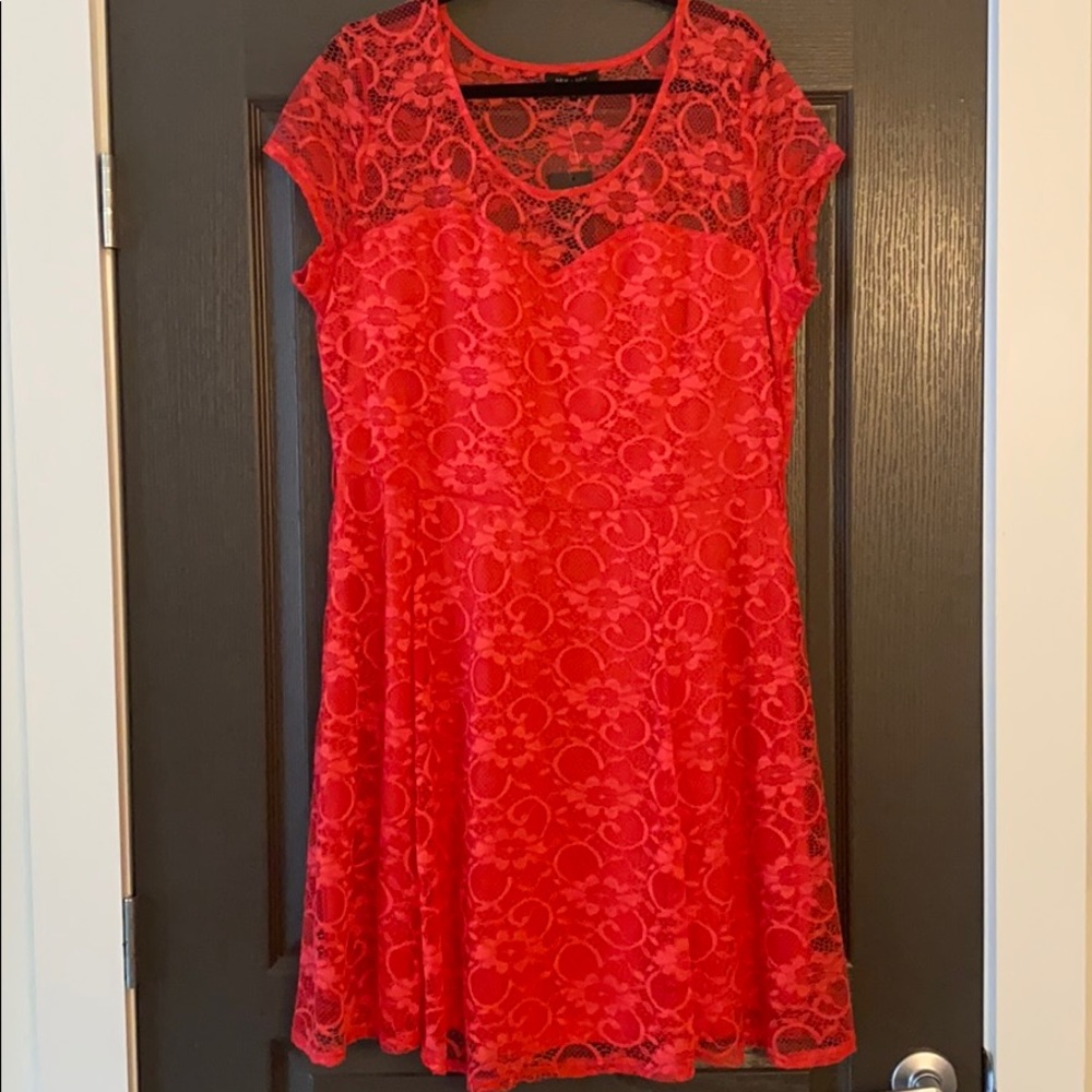 ASOS Curve Coral Dress